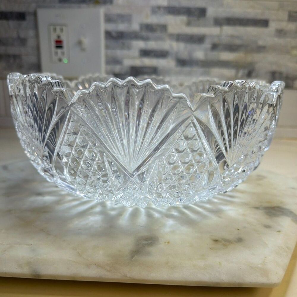 Mikasa Crystal Candlelight Serving Bowl